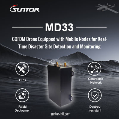 30 এমবিপিএস 2.4 জি 30 কিলোমিটার দীর্ঘ রেঞ্জ ভিডিও ট্রান্সমিটার ইউএভির জন্য